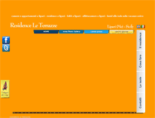 Tablet Screenshot of leterrazzelipari.it